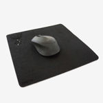 Work with Deer Mousepad - Siyah resmi